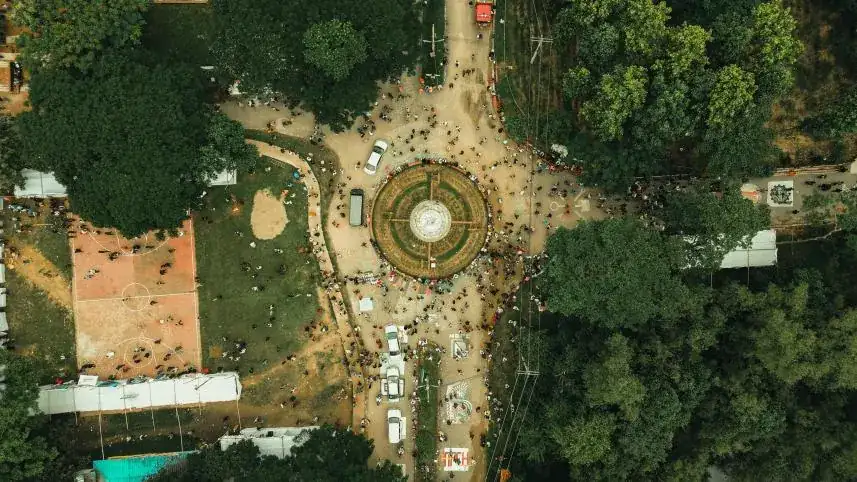 ওপর থেকে চুয়েট ক্যাম্পাস